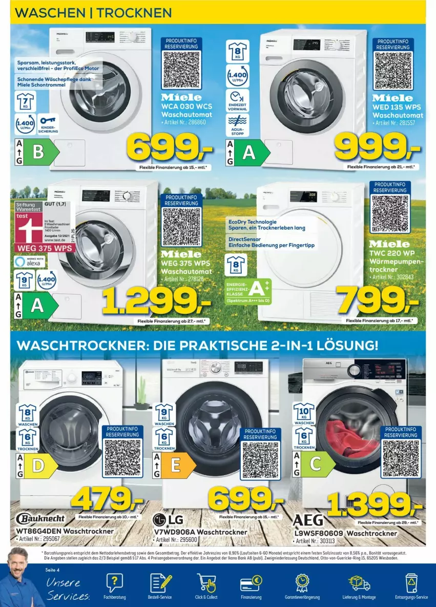 Aktueller Prospekt Euronics - Prospekte - von 08.06 bis 15.06.2022 - strona 4 - produkty: angebot, Bad, Bank, eis, elle, Intel, miele, reis, ring, Ti, Trockner, trommel, waschtrockner