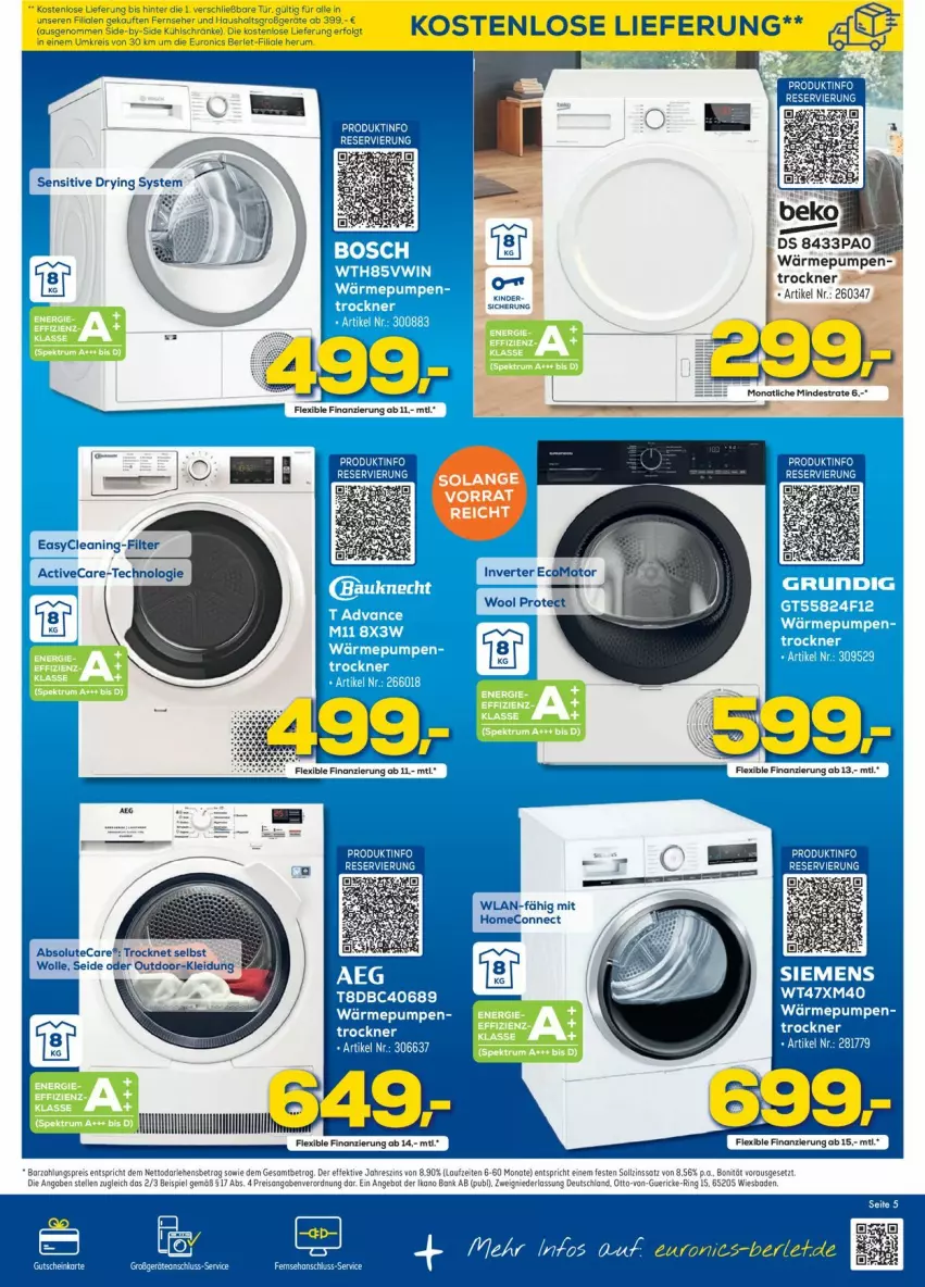 Aktueller Prospekt Euronics - Prospekte - von 08.06 bis 15.06.2022 - strona 5 - produkty: angebot, Bad, Bank, eis, elle, reis, ring, Ti