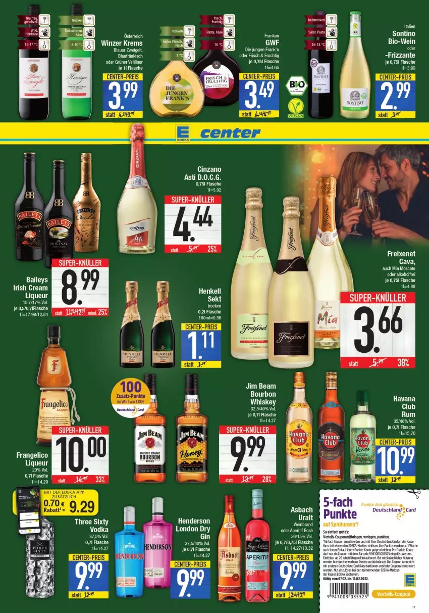 Aktueller Prospekt E Center - Angebote der Woche - von 07.02 bis 12.02.2022 - strona 17 - produkty: Ti, vodka