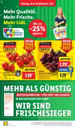 Gazetka promocyjna Lidl - Aktionsprospekt - Gazetka - ważna od 19.08 do 19.08.2023 - strona 2 - produkty: angebot, coupon, discount, eis, ente, frucht, magazin, obst, Obst und Gemüse, Rauch, reis, strauchtomaten, Ti, tomate, tomaten, trauben, und gemüse