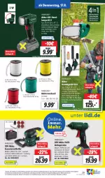 Gazetka promocyjna Lidl - Aktionsprospekt - Gazetka - ważna od 19.08 do 19.08.2023 - strona 35 - produkty: akku, beleuchtung, bio, dell, eis, ente, gsw, heckenschere, Heißklebepistole, HP, Kette, ladegerät, Lampe, Mode, Parkside, rasen, rasentrimmer, reis, säge, Schere, stifte, Ti, weck, ZTE