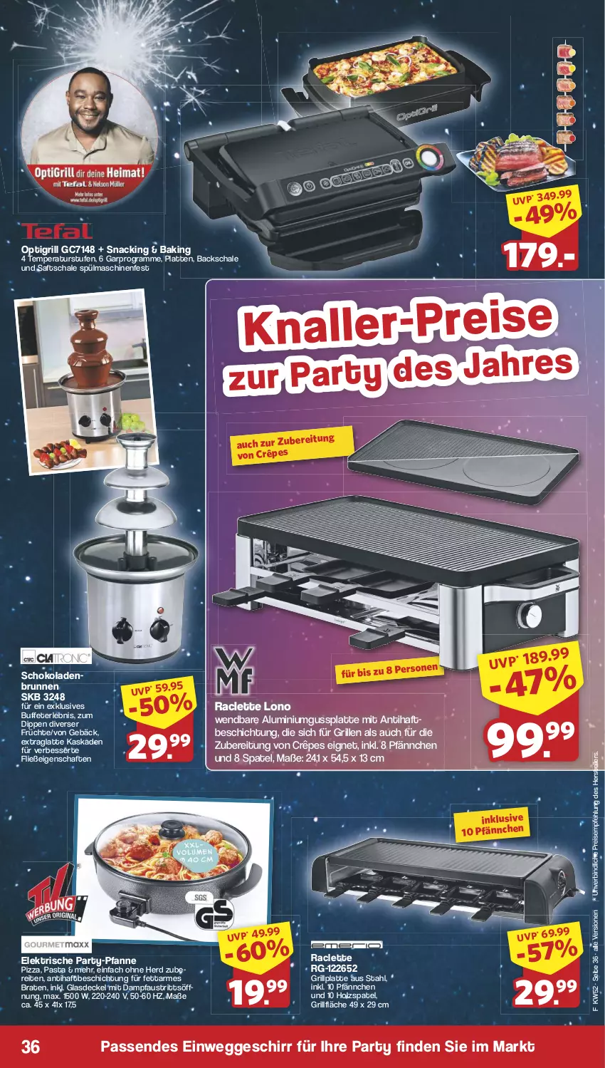 Aktueller Prospekt Famila - Prospekte - von 23.12 bis 31.12.2024 - strona 36 - produkty: aust, braten, brunnen, decke, Deckel, dip, eis, elle, früchte, geschirr, Glasdeckel, grill, grillfläche, grillplatte, Holz, latte, pasta, pfanne, Pfau, pizza, reis, saft, Schal, Schale, schoko, schokolade, schokoladen, snack, spülmaschinen, teller, Ti