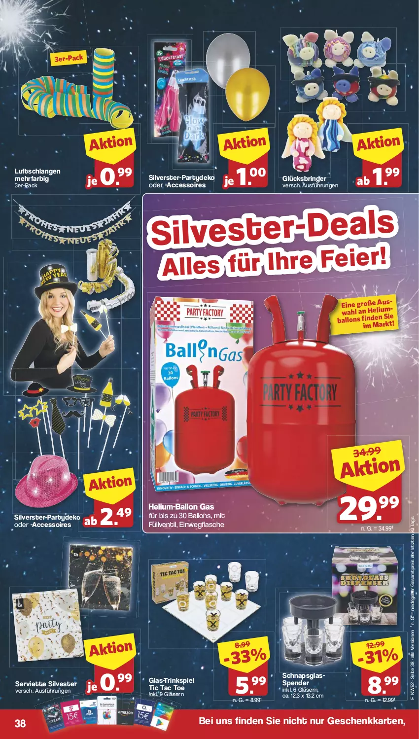 Aktueller Prospekt Famila - Prospekte - von 23.12 bis 31.12.2024 - strona 38 - produkty: ACC, accessoires, ball, eis, flasche, Gläser, Luftschlangen, reis, ring, Serviette, Ti, ZTE