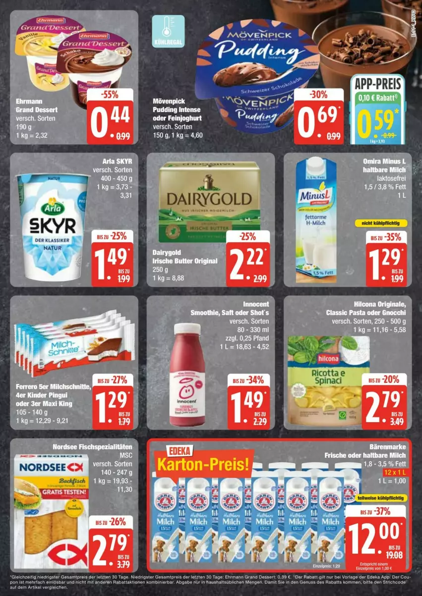 Aktueller Prospekt Edeka - Prospekte - von 19.10 bis 25.10.2024 - strona 11 - produkty: deka, eis, feinjoghurt, gnocchi, Hefte, joghur, joghurt, LG, nuss, pasta, tee, Ti