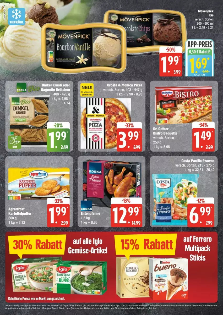 Aktueller Prospekt Edeka - Prospekte - von 19.10 bis 25.10.2024 - strona 12 - produkty: bourbon, bourbonvanille, coupon, deka, eis, mövenpick, nuss, reis, Ti, vanille, ZTE