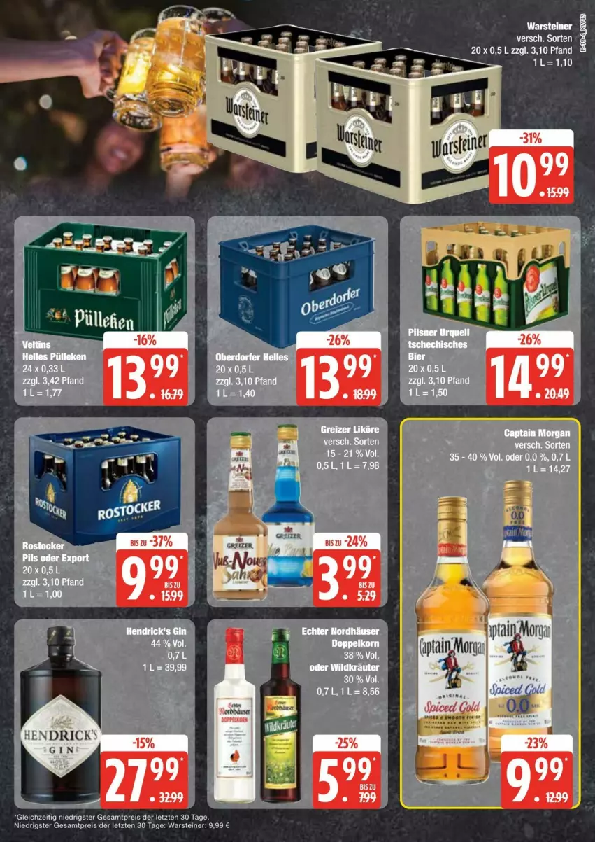 Aktueller Prospekt Edeka - Prospekte - von 19.10 bis 25.10.2024 - strona 19 - produkty: eis, reis, steiner, Ti, warsteiner, ZTE