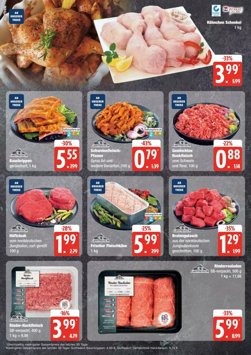 Aktueller Prospekt Edeka - Prospekte - von 19.10 bis 25.10.2024 - strona 8 - produkty: Bau, eis, elle, fleisch, gutfleisch, hackfleisch, henkel, jungbullen, reis, rind, rinder, Rinderroulade, rinderrouladen, Rippen, rouladen, schenkel, Ti, ZTE