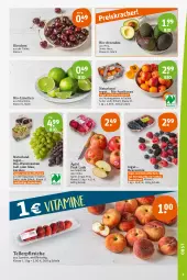 Gazetka promocyjna Tegut - Angebote der Woche - Gazetka - ważna od 12.08 do 12.08.2023 - strona 3 - produkty: aprikose, aprikosen, avocado, avocados, Bau, beere, beeren, bio, Bio-Wein, eis, elle, fleisch, kirsch, kirsche, kirschen, limette, limetten, Mett, metten, natur, naturland, pfirsich, pfirsiche, Pink Lady, reis, Schal, Schale, teller, Ti, trauben, wein