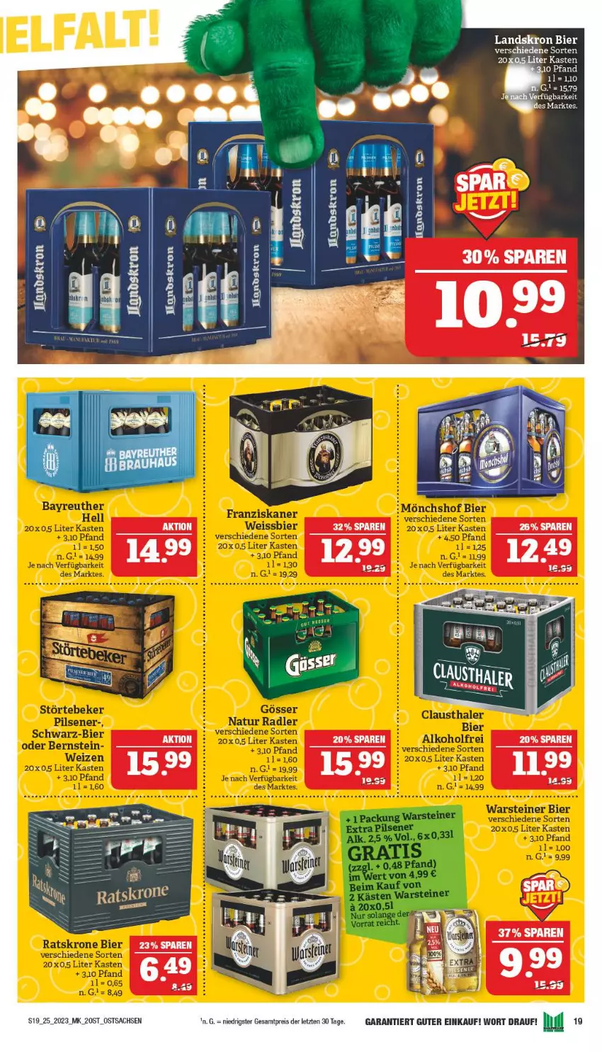 Aktueller Prospekt Marktkauf - Prospekt - von 18.06 bis 24.06.2023 - strona 19 - produkty: bier, eis, Elan, reis, sac, Ti, ZTE