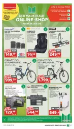 Gazetka promocyjna Marktkauf - Prospekt - Gazetka - ważna od 24.06 do 24.06.2023 - strona 27 - produkty: Abba, angebot, angebote, Bau, bier, E-Bike, E-Bikes, eis, elle, ente, Fahrrad, Fahrradheckträger, Faltpavillon, felgen, fenster, grill, Heckträger, Kinder, Kindersitz, koffer, kopfstütze, LG, nero, nexus, pavillon, reifen, Ria, Schal, shimano, thermometer, Ti, tragegriff, uhr