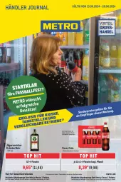 Gazetka promocyjna Metro - Händler Journal - Gazetka - ważna od 26.06 do 26.06.2024 - strona 1 - produkty: coca-cola, cola, eis, elle, flasche, Germ, getränk, getränke, jägermeister, kräuter, kräuterlikör, LG, likör, Meister, Metro, metro gastro, Palette, sattel, Ti