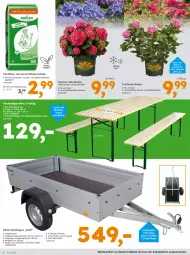 Gazetka promocyjna - Gazetka - ważna od 23.06 do 23.06.2025 - strona 2 - produkty: Anhänger, Bau, blume, blumen, blumenerde, Blüte, erde, garnitur, Garten, hortensie, hydrangea, hydrangea macrophylla, lack, latte, lebensmittel, mac, reifen, rosen, rückenlehne, Ti, tisch, topf, Zelt