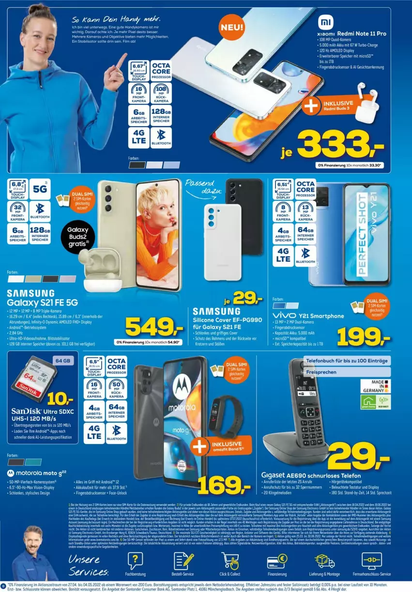 Aktueller Prospekt Euronics - Prospekte - von 27.04 bis 04.05.2022 - strona 8 - produkty: akku, Betriebssystem, buch, dip, eis, elle, kamera, Samsung, samsung galaxy, Samsung Galaxy S, Samsung Galaxy S21, smartphone, telefon, Ti, ZTE