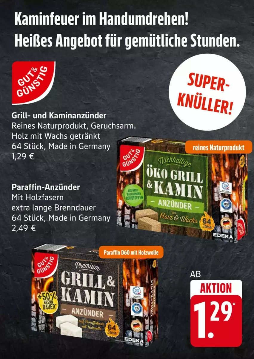 Aktueller Prospekt Edeka - Prospekte - von 26.01 bis 31.01.2026 - strona 25 - produkty: anzünder, auer, Germ, getränk, grill, Holz, Kamin, natur