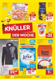 Gazetka promocyjna Netto Marken-Discount - Filial-Angebote - Gazetka - ważna od 18.06 do 18.06.2022 - strona 2 - produkty: Bau, baumwolle, Ben’s Original, bohne, bohnen, Dr. Oetker, eis, gin, joghur, joghurt, kaffee, kaffeebohnen, lenor, lenor waschmittel, mövenpick, ndk, pizza, reis, Ria, ristorante, ristorante pizza, sahne, sahne joghurt, Ti, versandkostenfrei, waschmittel, wolle, zott
