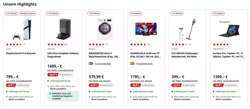 Aktueller Prospekt Media Markt - Prospekte - von 02.01 bis 11.01.2025 - strona 2 - produkty: akku, eis, Saugroboter, Surf, Ti, waschmaschine, wein