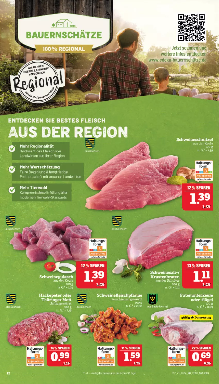 Aktueller Prospekt Marktkauf - Prospekt - von 06.10 bis 12.10.2024 - strona 12 - produkty: braten, decke, eis, fleisch, gewürz, HP, krustenbraten, Mode, pfanne, sac, saft, schnitzel, schwein, schweine, schweinefleisch, schweineschnitzel, Ti, wein, weine