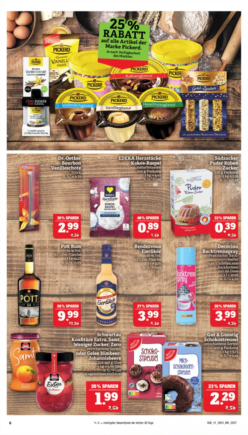 Aktueller Prospekt Marktkauf - Prospekt - von 06.10 bis 12.10.2024 - strona 6 - produkty: Backform, beere, bourbon, creme, eis, flasche, jeans, johannisbeere, kokos, mehl, merl, natur, reis, rel, schoko, tee, Ti, ZTE, zucker