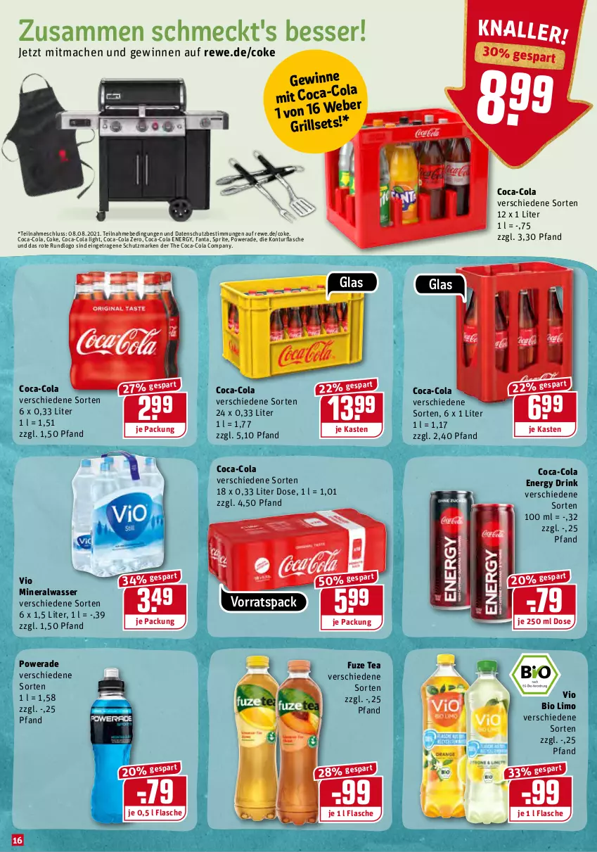 Aktueller Prospekt Rewe - Diese Woche im Angebot! - von 02.08 bis 07.08.2021 - strona 16