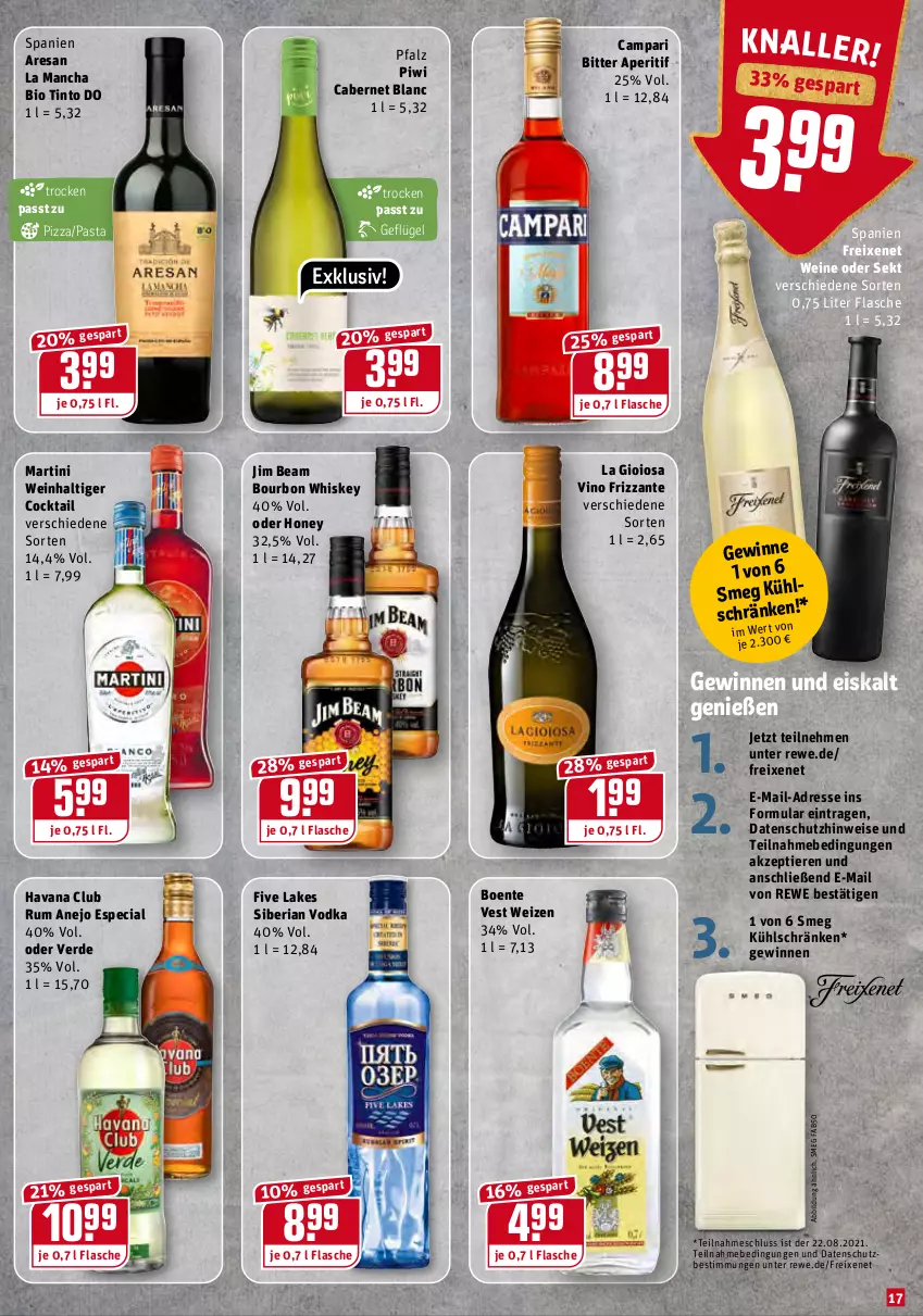 Aktueller Prospekt Rewe - Diese Woche im Angebot! - von 02.08 bis 07.08.2021 - strona 17