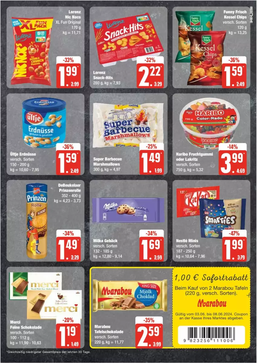 Aktueller Prospekt Edeka - Prospekte - von 03.06 bis 08.06.2024 - strona 15 - produkty: coupon, eis, Marabou, reis, sofortrabatt, Ti, ZTE