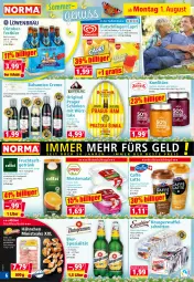 Gazetka promocyjna Norma - Norma - Gazetka - ważna od 08.08 do 08.08.2022 - strona 6 - produkty: ACC, apfel, aprikose, balsam, balsamico, basilikum, Becher, beere, bier, brustfilet, caffè latte, Cap, cappuccino, chia, cin, classico, creme, eis, erdbeere, essig, filet, flasche, fleisch, frucht, fruchtsaft, fruchtsaftgetränk, getränk, gin, hering, Herings, Heringshappen, himbeer, himbeere, konfitüre, kühlregal, latte, mac, macchiato, maracuja, Meister, natur, nuss, orange, regal, ring, saft, salat, schinken, schnitten, Spezi, steak, steaks, Ti, Waffelschnitte, zucker