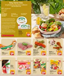 Gazetka promocyjna Rewe - Diese Woche im Angebot! - Gazetka - ważna od 04.06 do 04.06.2022 - strona 12 - produkty: altenburger, Babyspinat, backofen, Bau, bauchscheiben, beere, beeren, bio, Brei, brot, burger, creme, dressing, eis, elle, erdbeere, erdbeeren, erde, essig, fleisch, fleischwurst, Frische Hähnchen, geback, Geflügel, Geflügel-Fleischwurst, gewürz, grill, Grillbauch, Grillkäse, gutfried, henkel, himbeer, himbeere, Käse, lachs, lamm, lammlachse, mac, mestemacher, natur, Ofen, olive, oliven, olivenöl, orange, orangen, papier, pfanne, pfeffer, pinienkerne, ponnath, prosciutto, prosciutto cotto, Prosciutto di Parma, rezept, rezepte, rouge, rougette, saft, salat, salz, Schal, Schale, schenkel, schüssel, schwein, sirup, spinat, Tasche, taschen, teller, Ti, tuc, wein, wurst, ziegenkäse