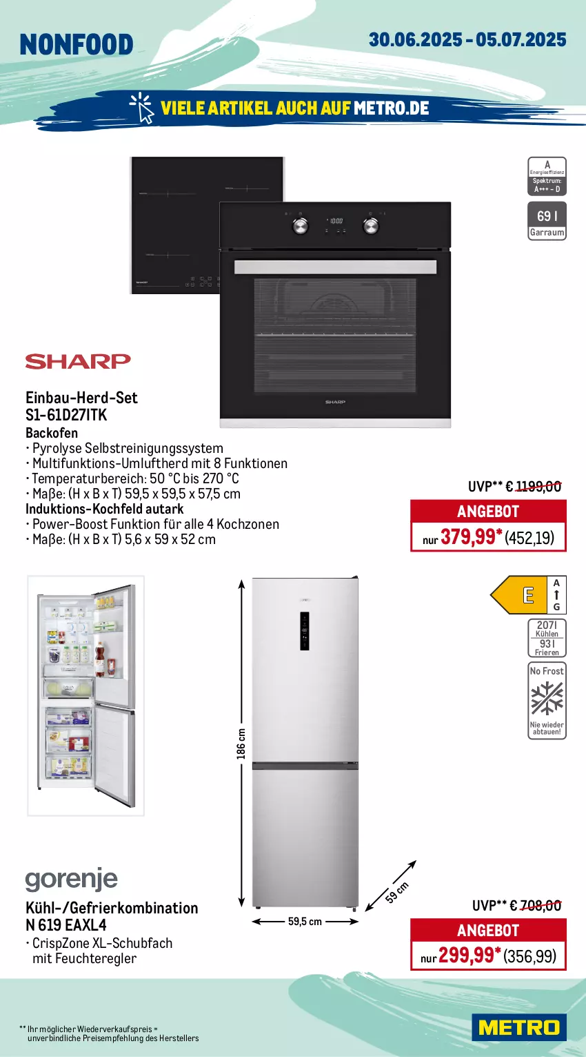 Aktueller Prospekt Metro - Wochen-Angebote - von 30.06 bis 05.07.2025 - strona 20 - produkty: adblue, angebot, backofen, Bau, Bodenventilator, decke, Deckel, Diesel, eis, elle, garnitur, garraum, gefrierkombination, glasplatte, grill, grillrost, gsw, kochfeld, Kugel, kugelgrill, latte, LG, messer, Metro, Ofen, Reinigung, reis, rum, sessel, Sofa, Spektrum, teller, Ti, tisch, ventilator