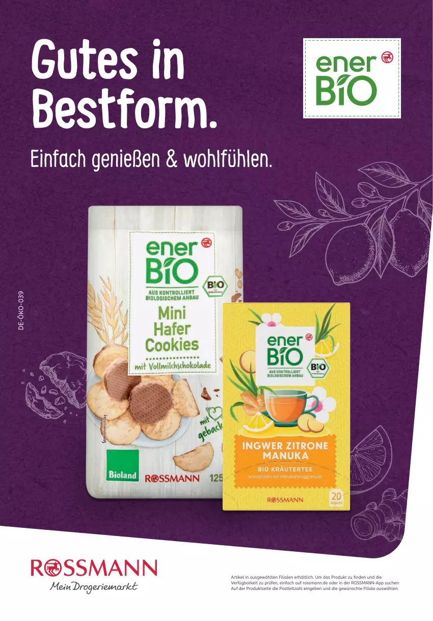 Aktueller Prospekt Rossmann - Prospekte - von 28.09.2026 bis 03.01.2027 - strona 107 - produkty: Bau, bio, cookie, cookies, eis, hafer, ingwer, Kraut, leitz, nuk, tee, Ti, trolli, zitrone