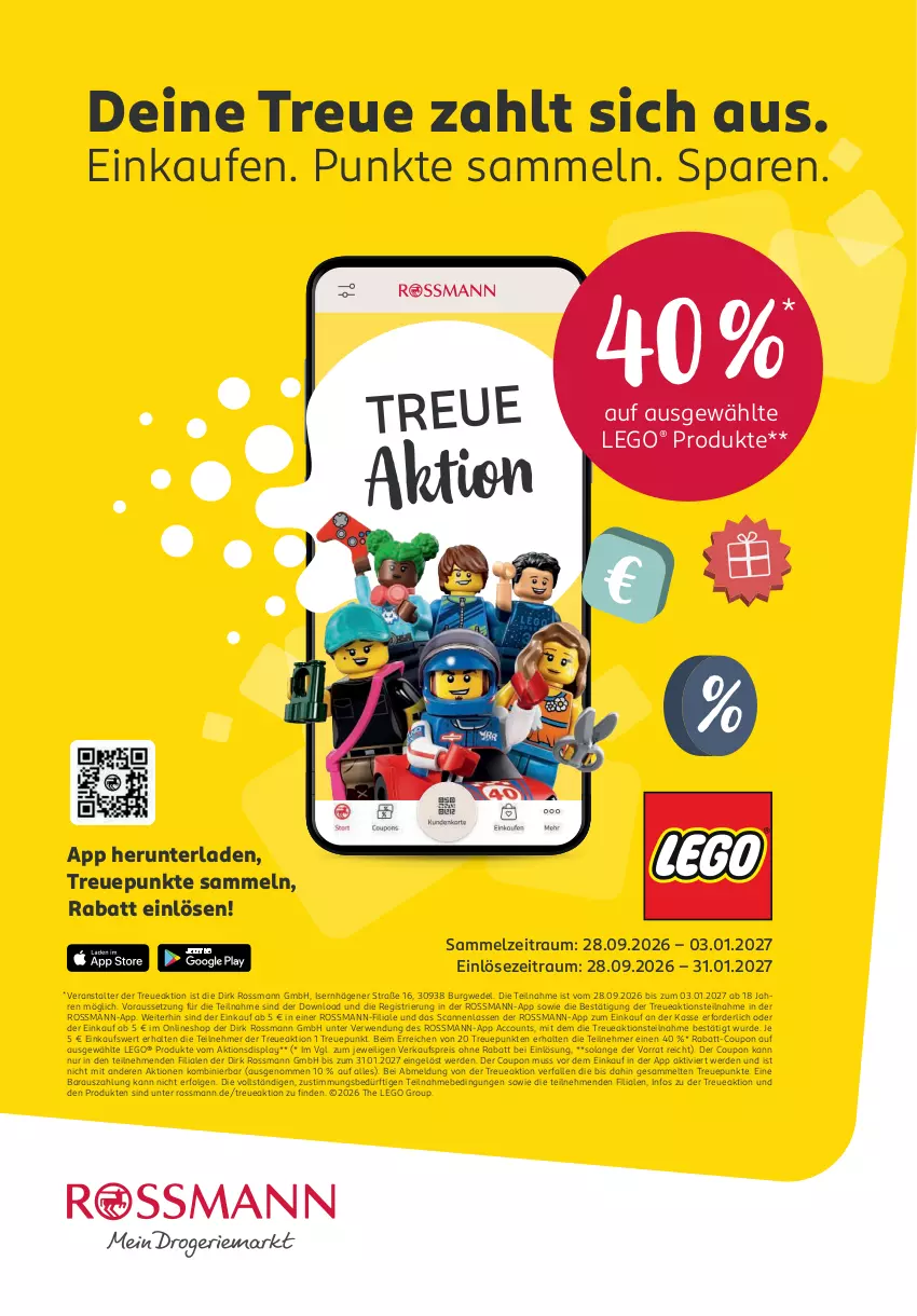 Aktueller Prospekt Rossmann - Prospekte - von 28.09.2026 bis 03.01.2027 - strona 12 - produkty: ACC, coupon, eis, erde, LEGO®, LG, rabatt-coupon, reis, rwe, Ti, wedel