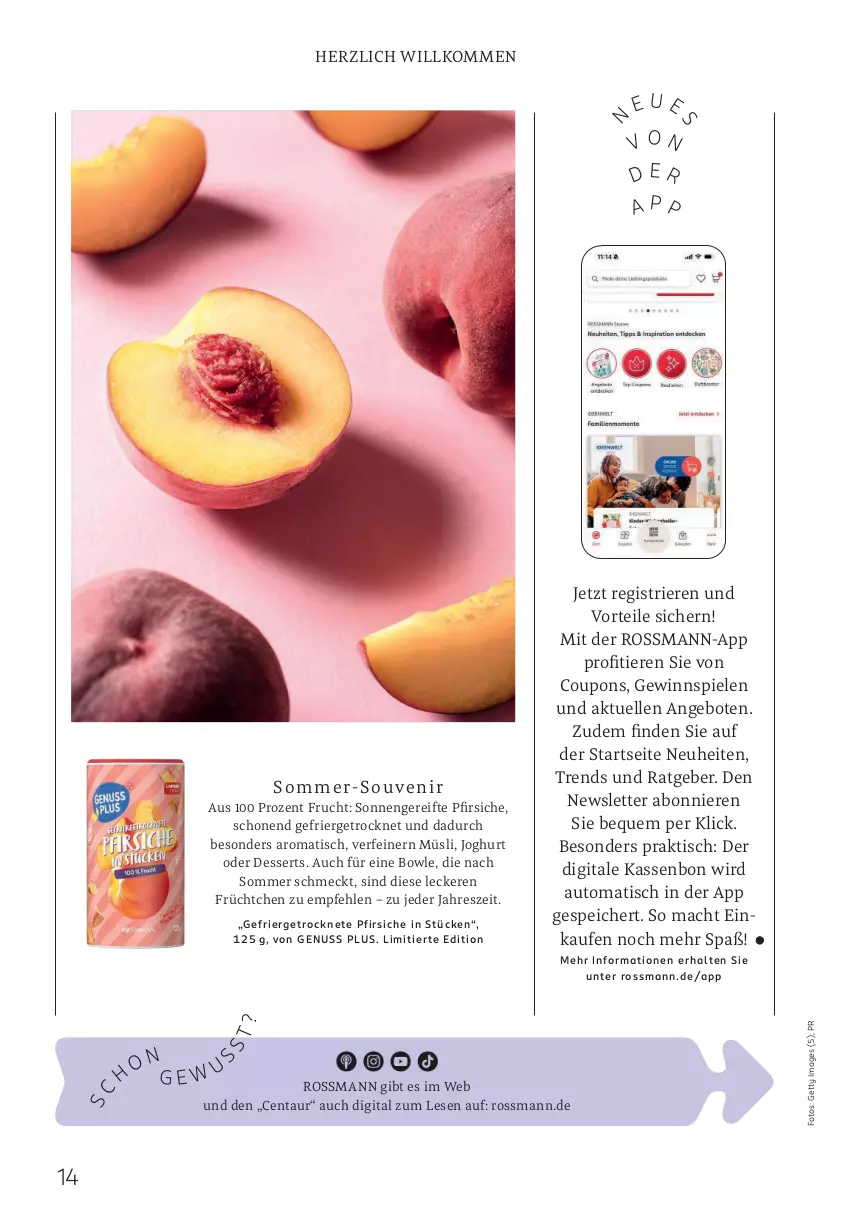 Aktueller Prospekt Rossmann - Prospekte - von 28.09.2026 bis 03.01.2027 - strona 14 - produkty: angebot, angebote, auto, bowle, coupon, coupons, dessert, desserts, elle, frucht, gewinnspiel, joghur, joghurt, mac, müsli, neuheit, nuss, pfirsich, pfirsiche, Spiele, Ti, Tiere, tisch