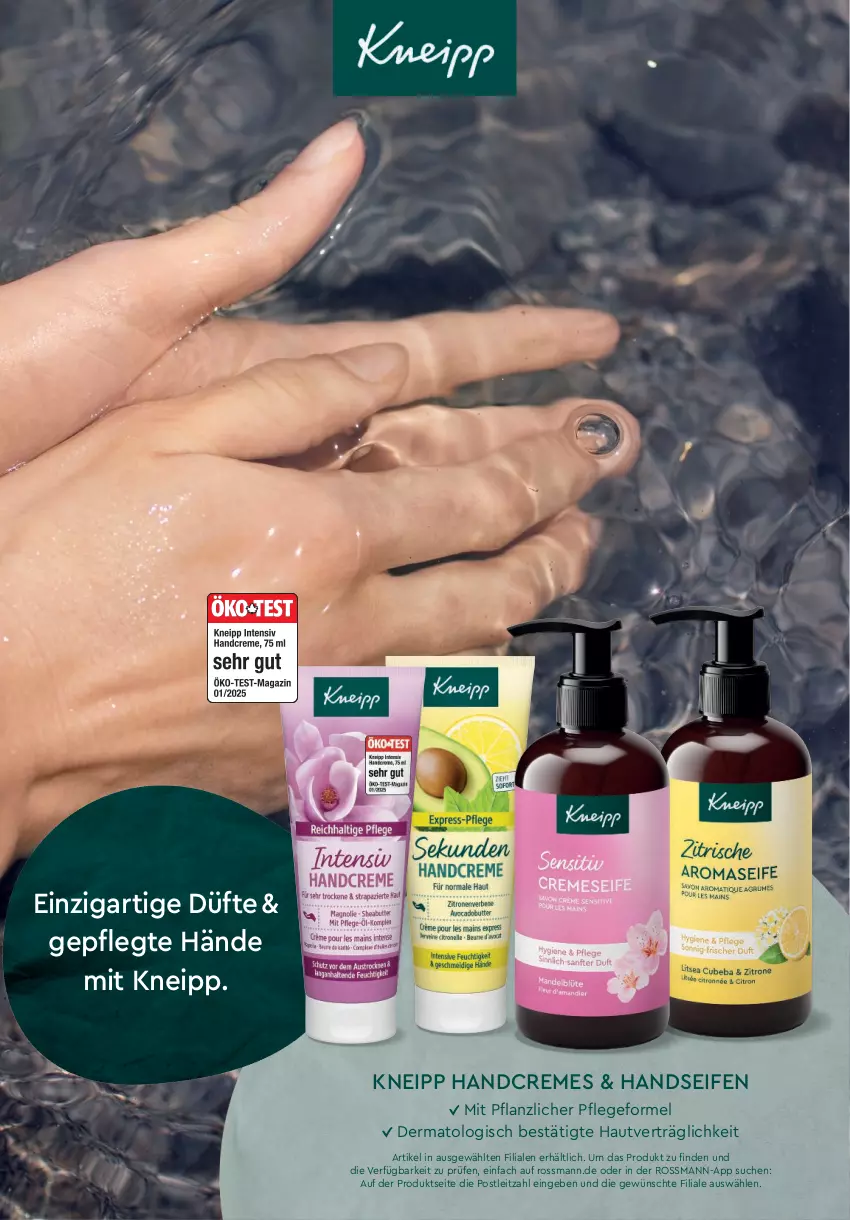 Aktueller Prospekt Rossmann - Prospekte - von 28.09.2026 bis 03.01.2027 - strona 46 - produkty: creme, handcreme, Handseife, kneipp, leitz, Seife, Ti