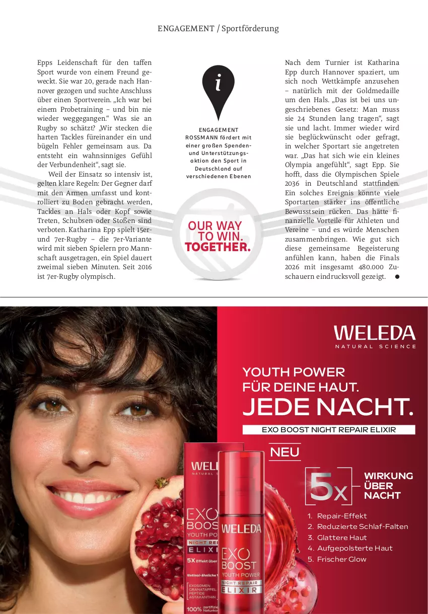 Aktueller Prospekt Rossmann - Prospekte - von 28.09.2026 bis 03.01.2027 - strona 73 - produkty: auer, bügel, eis, elle, erde, latte, leine, Ria, ring, Spiele, Sport, Ti, trolli, weck, Yo