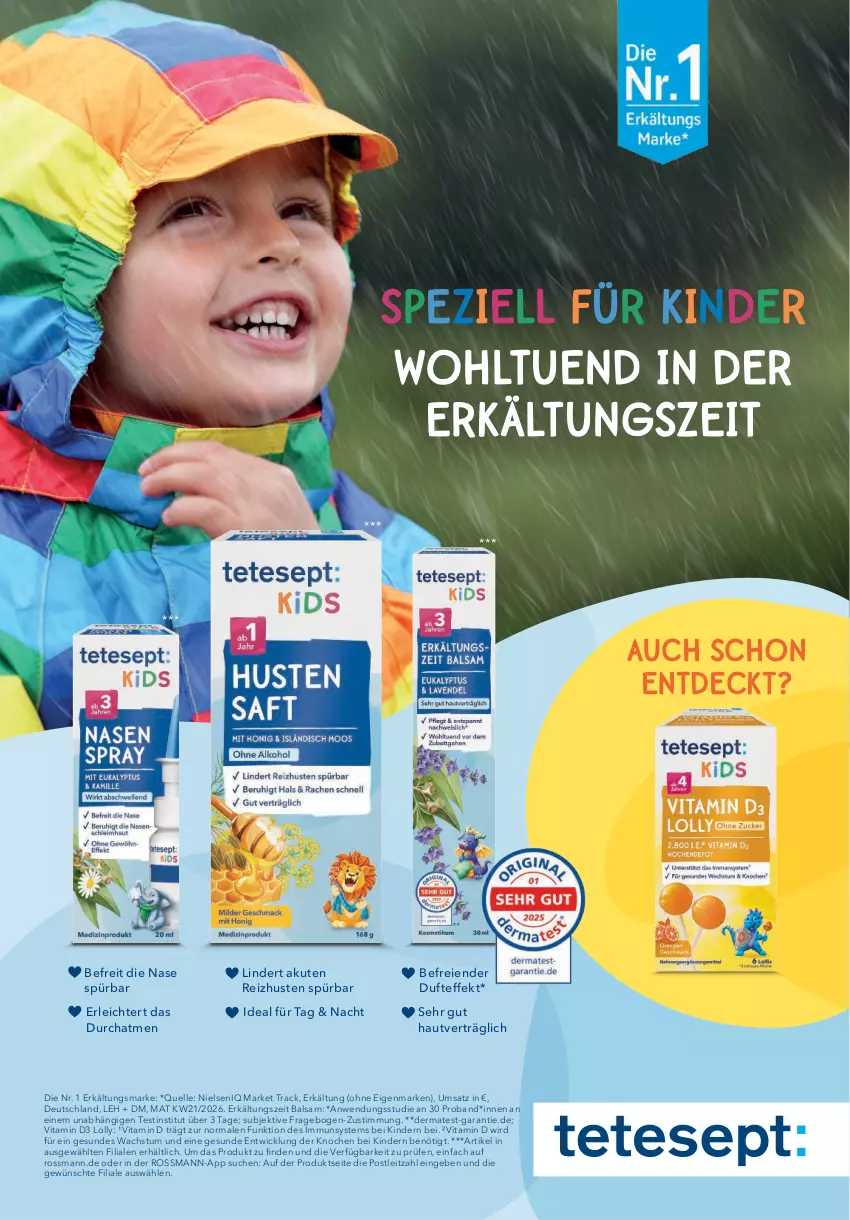Aktueller Prospekt Rossmann - Prospekte - von 28.09.2026 bis 03.01.2027 - strona 81 - produkty: balsam, elle, Erkältungs, Kinder, leitz, roba, Spezi, Ti, vita, Vitamin D, WICK