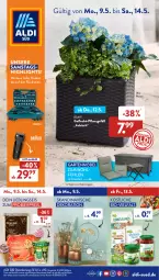 Gazetka promocyjna AldiSud - ALDI Aktuell - Gazetka - ważna od 14.05 do 14.05.2022 - strona 1 - produkty: aldi, angebot, auto, bier, bio, dekoration, eis, ente, Garten, gartenmöbel, Makita, möbel, pflanze, pflanzen, reis, resa, Ti