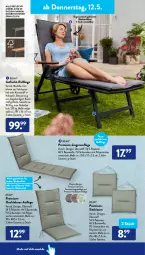 Gazetka promocyjna AldiSud - ALDI Aktuell - Gazetka - ważna od 14.05 do 14.05.2022 - strona 28 - produkty: aldi, armlehnen, Bau, baumwolle, dell, elle, ente, Holz, kissen, kunststoffgeflecht, Liege, Mantel, möbel, Mode, rückenlehne, sitzkissen, Ti, wolle