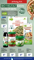 Gazetka promocyjna AldiSud - ALDI Aktuell - Gazetka - ważna od 14.05 do 14.05.2022 - strona 42 - produkty: aceto, aceto balsamico, aldi, alle artikel ohne dekoration, arrabbiata, balsam, balsamico, bio, Cap, creme, dekoration, eis, flasche, gin, Mode, nudel, nudeln, Ofen, pesto, pizza, reis, sauce, steinofen, Ti, tomate, tomaten, tomatensauce, trolli, ZTE