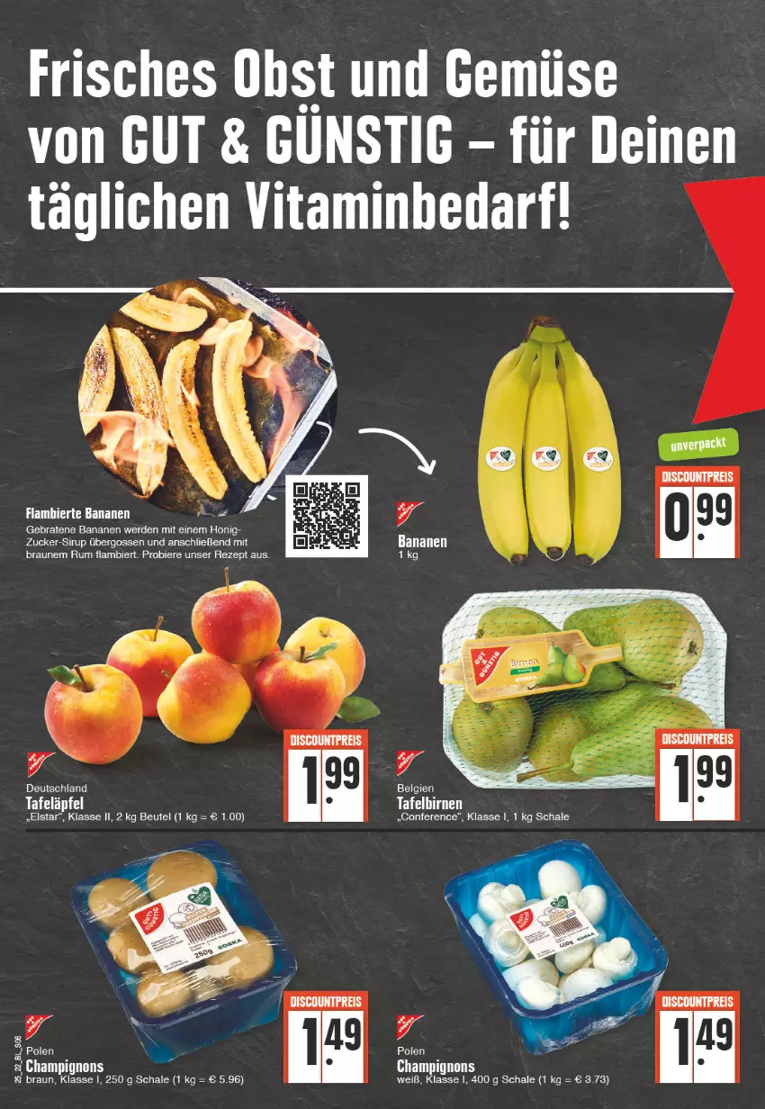 Aktueller Prospekt Edeka - Angebote der Woche - von 20.06 bis 25.06.2022 - strona 6 - produkty: banane, bananen, beutel, bier, Biere, braten, braun, erde, honig, LG, rezept, rum, Schal, Schale, sirup, tafeläpfel, vita, zucker