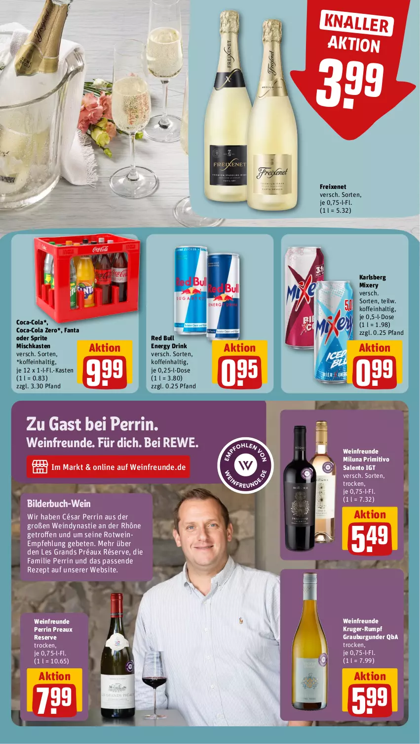 Aktueller Prospekt Rewe - Prospekte - von 18.11 bis 23.11.2024 - strona 11 - produkty: asti, buch, burgunder, coca-cola, cola, drink, energy drink, fanta, fanta oder, fanta oder sprite, freixenet, grauburgunder, karlsberg, karlsberg mixery, Mixer, mixery, oder sprite, primitivo, red bull, rezept, rotwein, rum, sprite, Ti, wein, weine