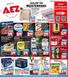 Gazetka promocyjna Aez - Prospekte - Gazetka - ważna od 05.10 do 05.10.2024 - strona 1 - produkty: adelholzener, alkohol, almighur, almighurt, Alwa, beutel, bonne maman, chips, dallmayr, dallmayr prodomo, doppio passo, drink, duplo, ehrmann, ehrmann almighurt, eis, elle, emmentaler, flammkuchen, flasche, freixenet, frucht, glasflasche, grill, grillo, hacker pschorr, hafer, Haferdrink, hanuta, hartkäse, Holz, kartoffel, kartoffelchips, Käse, Kinder, kinder bueno, kinder country, konfitüre, kuchen, lamm, leberkäs, leerdammer, LG, maggi, maggi fix, mam, Meister, mineralwasser, natur, Ofen, passo, philadelphia, pizza, primitivo, pringles, prodomo, reis, ring, Schal, Schale, schnittkäse, schnitzel, schwein, schweine, schweineschnitzel, Spezi, steinofen, steinofen pizza, Ti, trolli, wagner, wasser, wein, weine, ZTE