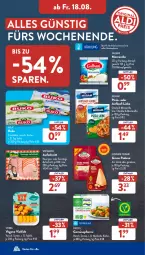 Gazetka promocyjna AldiSud - NÄCHSTE WOCHE - Gazetka - ważna od 19.08 do 19.08.2023 - strona 24 - produkty: arla, auer, aufschnitt, Bau, Bauer, Buko, cheddar, eis, Falafel, frischkäse, frosta, galbani, gouda, grana, grana padano, Heu, Käse, küche, milram, mozzarella, padano, pfanne, pizza, Rana, reis, rel, Ti, wiesbauer