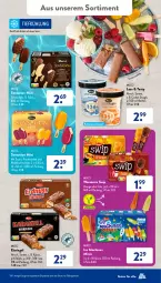 Gazetka promocyjna AldiSud - NÄCHSTE WOCHE - Gazetka - ważna od 19.08 do 19.08.2023 - strona 33 - produkty: Becher, cola, cookie, cookie dough, eis, Eisriegel, frucht, kokos, mac, orange, reis, riegel, schoko, schokolade, Sensation Mini, Sorbet, Ti, wasser, wassereis