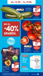 Gazetka promocyjna AldiSud - NÄCHSTE WOCHE - Gazetka - ważna od 19.08 do 19.08.2023 - strona 5 - produkty: aldi, alle artikel ohne dekoration, asti, dekoration, eis, henkel, korb, lebensmittel, LG, Rauch, reis, rispentomaten, Ti, tomate, tomaten, Yo, ZTE, zucchini