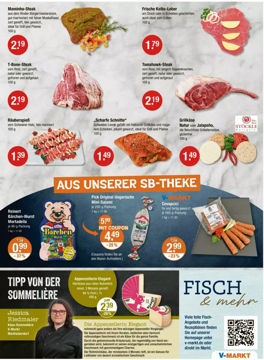 Aktueller Prospekt Vmarkt - Prospekte - von 22.05 bis 28.05.2025 - strona 3 - produkty: angebot, angebote, appenzeller, beko, coupon, coupons, dell, eis, elle, fisch, fleisch, für grill und pfanne, Germ, gewürz, gin, grill, grill und pfanne, Grillkäse, Halloumi, ideal für grill, ideal für grill und pfanne, ideal zum grillen, Käse, Kette, kräuter, mac, mam, Meister, Mini-Salami, mortadella, natur, nuss, Omep, pfanne, rezept, rind, rinder, Rippen, salami, schinken, schnitten, schwein, schweine, steak, Ti, tisch, uhr, und pfanne, wein, weine, wurst