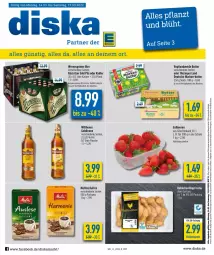 Gazetka promocyjna Diska - Prospekte - Gazetka - ważna od 19.03 do 19.03.2022 - strona 1 - produkty: aktionspreis, angebot, angebote, beere, beeren, bier, butter, eis, erdbeere, erdbeeren, flasche, goldkrone, hähnchenflügel, kaffee, köstritzer, krone, limette, melitta, Mett, natur, oder radler, pils, radler, reis, ring, Schal, Schale, Ti, wilthener, Wilthener Goldkrone