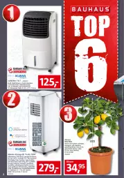 Gazetka promocyjna Bauhaus - Prospekte - Gazetka - ważna od 02.07 do 02.07.2022 - strona 2 - produkty: Blüte, citrus, eis, fernbedienung, früchte, früchten, klimagerät, limo, rum, Spektrum, Sport, Ti, timer, tisch, topf, übertopf, wasser, wassertank, zitrone, zitronen