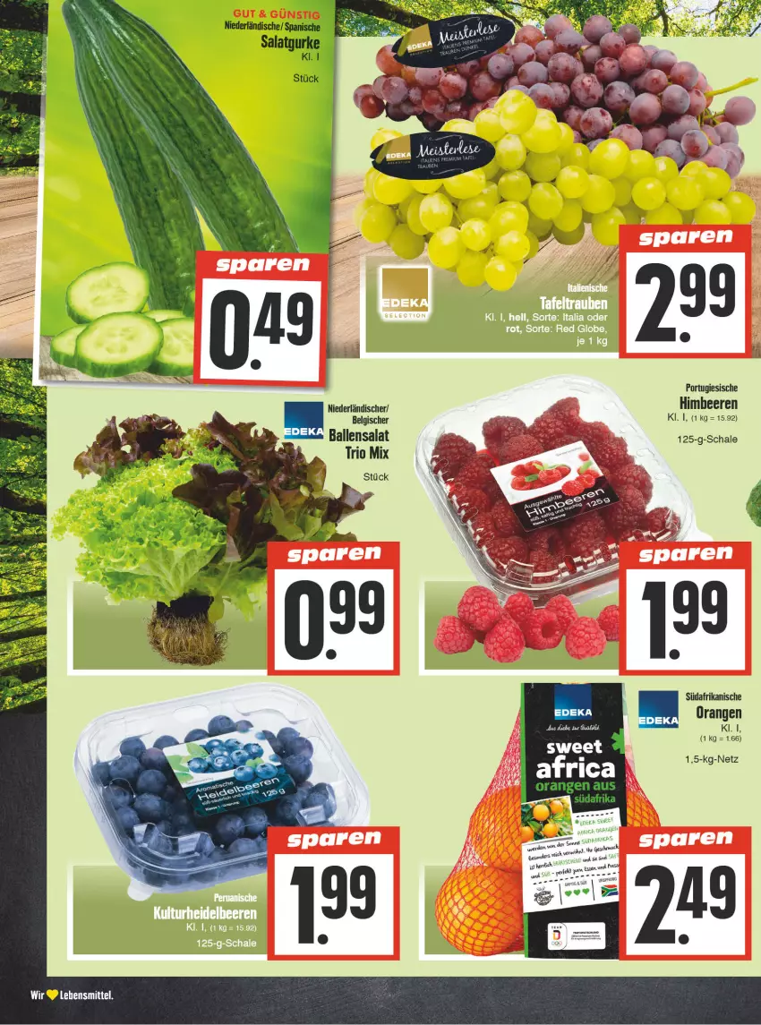 Aktueller Prospekt E Center - Angebote der Woche - von 02.10 bis 07.10.2023 - strona 4 - produkty: ball, beere, beeren, himbeer, himbeere, himbeeren, lebensmittel, LG, orange, orangen, salat, Schal, Schale