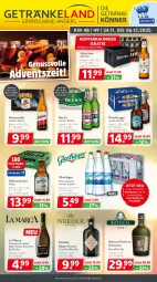 Gazetka promocyjna Getraenkeland - Gazetka - ważna od 05.12 do 05.12.2025 - strona 1 - produkty: aktionspreis, Alwa, beck's, bestpreis, bestpreise, black forest, burger, dry gin, ecco, eis, flasche, flensburger, frizzante, getränk, getränke, gin, hasseröder, köstritzer, lack, mars, mineralwasser, pils, prosecco, reis, rum, Ti, tuc, urtyp, wasser