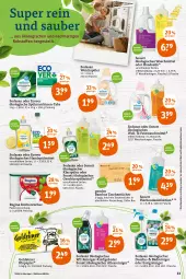 Gazetka promocyjna Tegut - Angebote der Woche - Gazetka - ważna od 22.01 do 22.01.2022 - strona 25 - produkty: asti, Bad, bambus, bio, biozidprodukte, Desinfektion, dusche, eier, eimer, essig, feinwaschmittel, flasche, geschirr, geschirrspülmittel, gin, Handseife, Holz, klarspüler, kraft, küche, Küchen, küchentücher, papier, Rauch, reiniger, rwe, Seife, Soda, spülmaschinen, spülmittel, Tasche, taschen, taschentücher, Ti, tücher, waschmittel, wc-reiniger, weichspüler