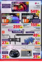 Gazetka promocyjna E Center - Angebote der Woche - Gazetka - ważna od 23.09 do 23.09.2023 - strona 36 - produkty: batterie, batterien, eis, ente, fernbedienung, HDMI, Holz, LG, longlife, Mp3, Radio, Ria, smartphone, soundbar, tablet, tft-farbdisplay, Ti, tisch, tuner, uhd, UHD-TV, usb, wandhalterung